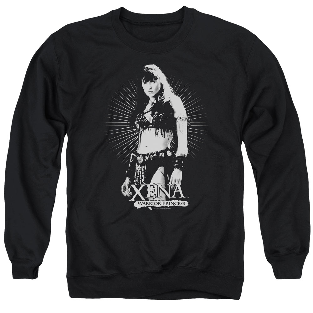 Xena - Dont Mess With Me - Adult Crewneck Sweatshirt - Black