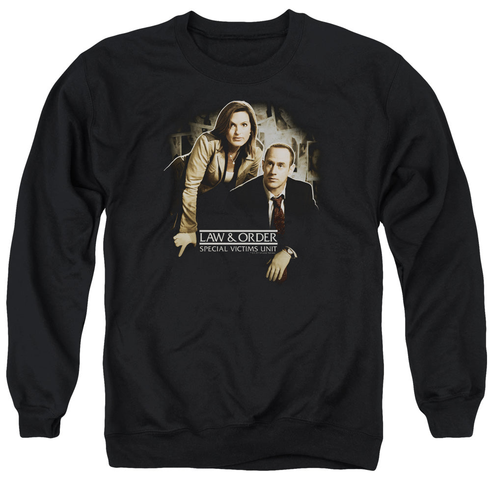 Law And Order Svu - Helping Victims - Adult Crewneck Sweatshirt - Black