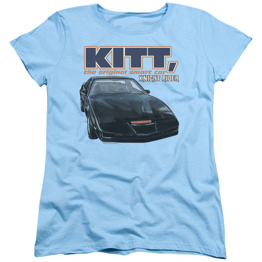 Knight Rider - Original Smart Car - Short Sleeve Womens Tee - Light Blue T-shirt