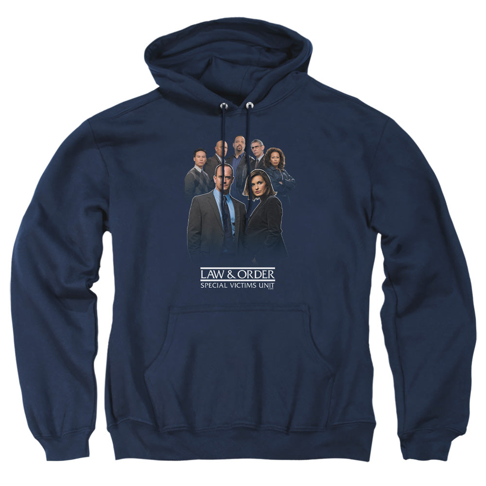 Law And Order Svu - Team - Adult Pull-over Hoodie - Navy