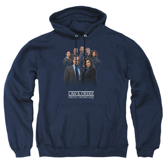 Law And Order Svu - Team - Adult Pull-over Hoodie - Navy