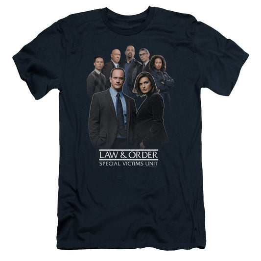 Law And Order Svu - Team - Short Sleeve Adult 30/1 - Navy T-shirt