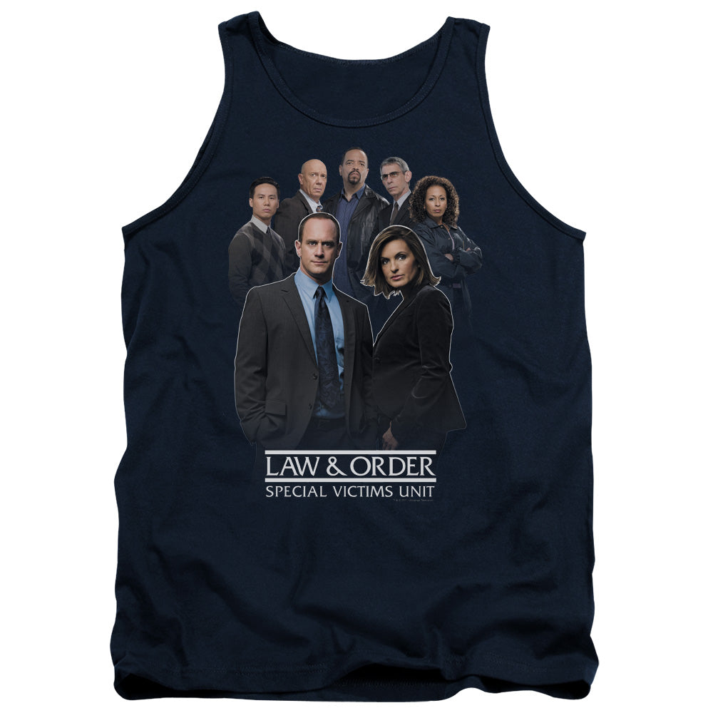 Law And Order Svu - Team - Adult Tank - Navy