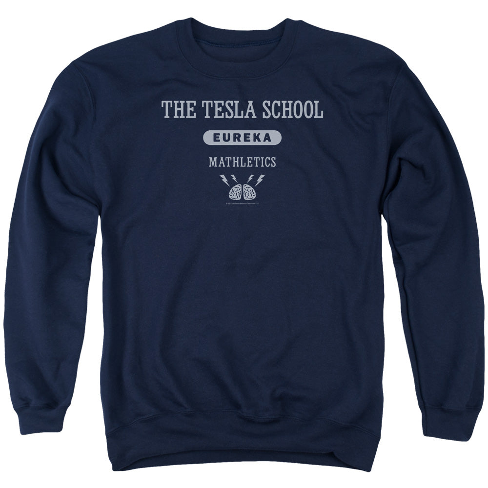 Eureka - Tesla School - Adult Crewneck Sweatshirt - Navy