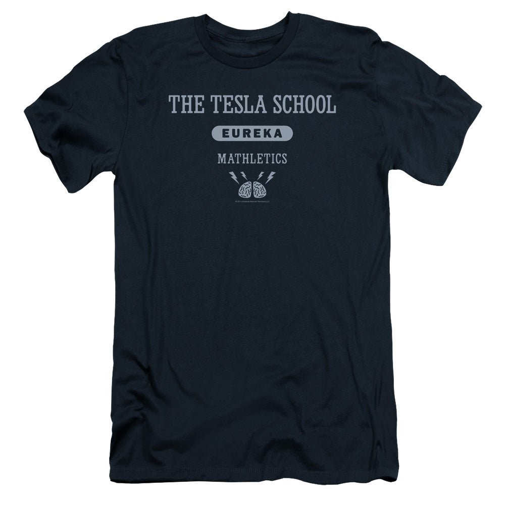 Eureka - Tesla School - Short Sleeve Adult 30/1 - Navy - Sm - Navy T-shirt