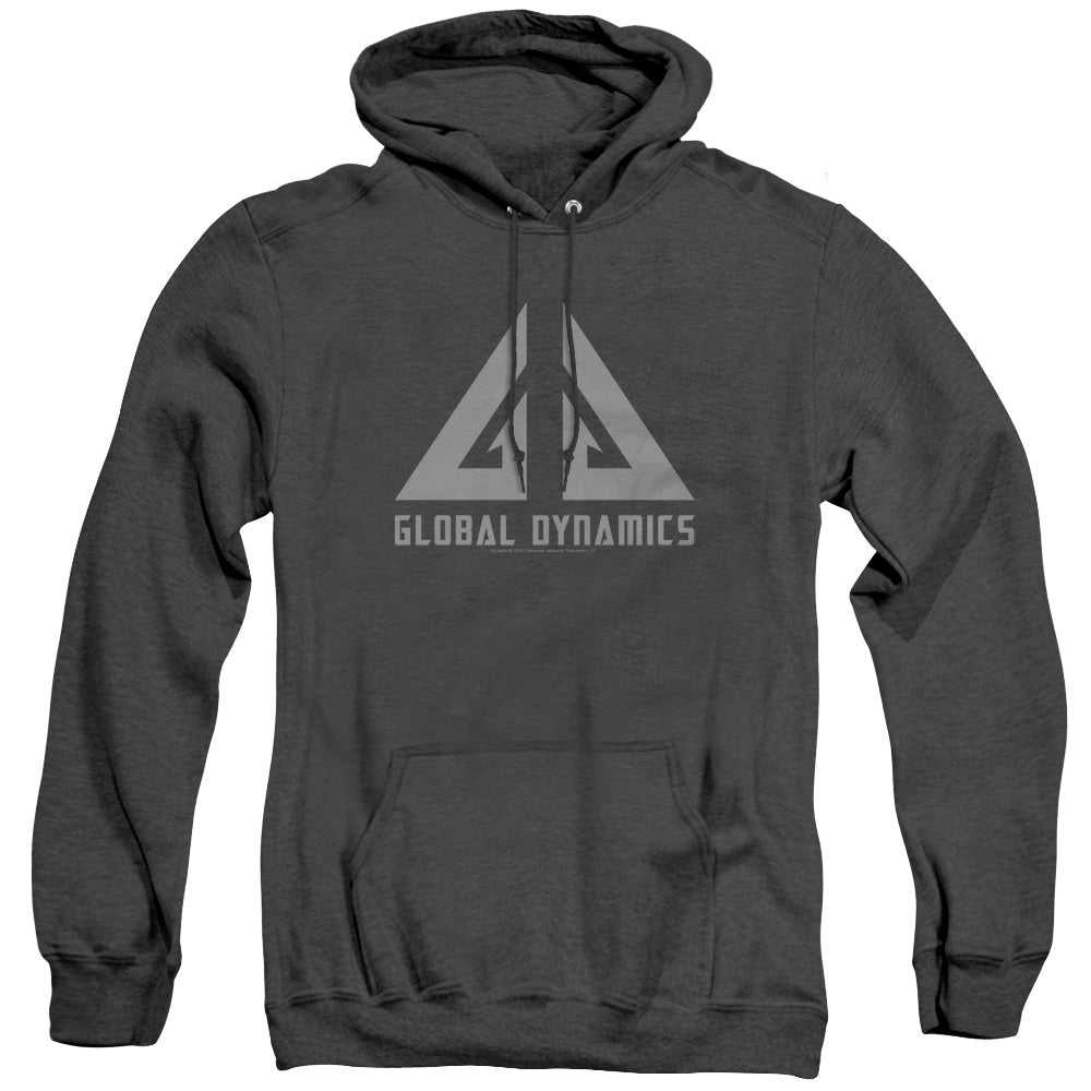 Eureka - Global Dynamics Logo - Adult Heather Hoodie - Black