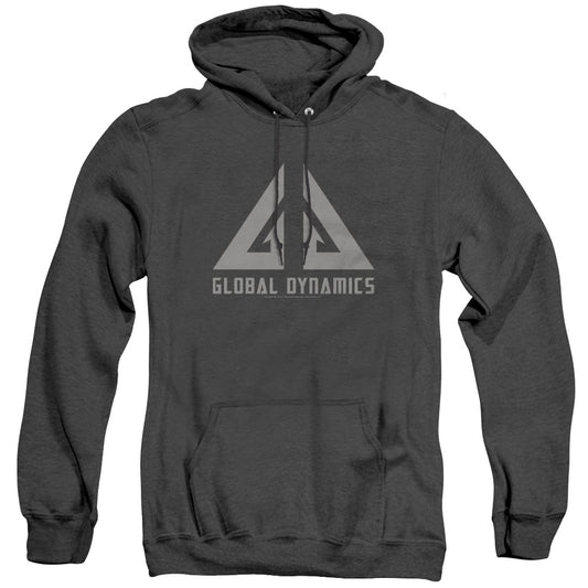 Eureka - Global Dynamics Logo - Adult Heather Hoodie - Black