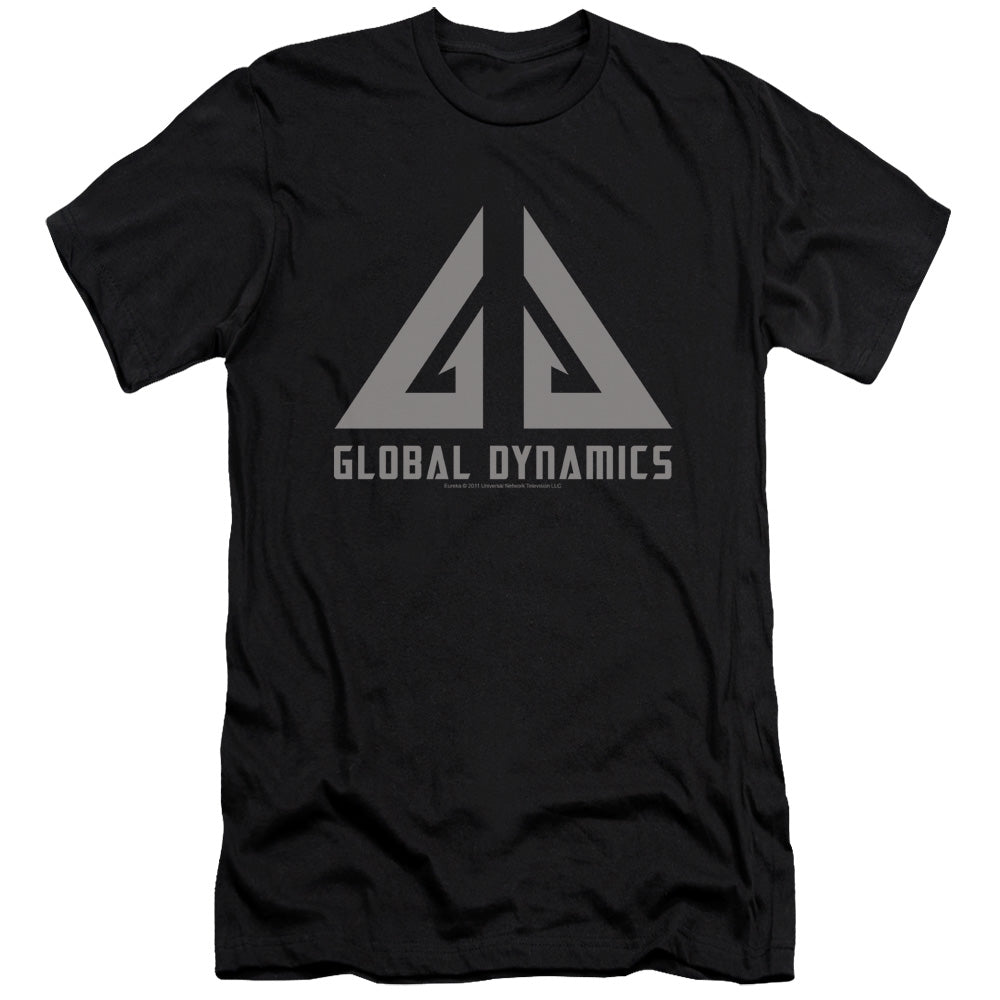 EUREKA GLOBAL DYNAMICS LOGO - S/S ADULT 30/1 - BLACK - SM - BLACK T-Shirt