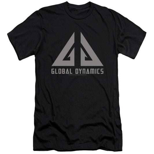 EUREKA GLOBAL DYNAMICS LOGO - S/S ADULT 30/1 - BLACK - SM - BLACK T-Shirt