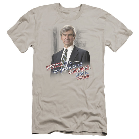 Law And Order - Jack Mccoy-premuim Canvas Adult Slim Fit 30/1 - Silver