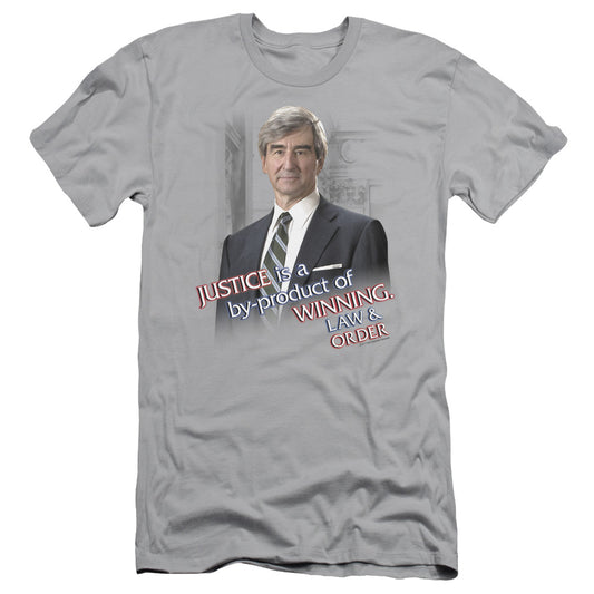 Law And Order - Jack Mccoy - Short Sleeve Adult 30/1 - Silver T-shirt