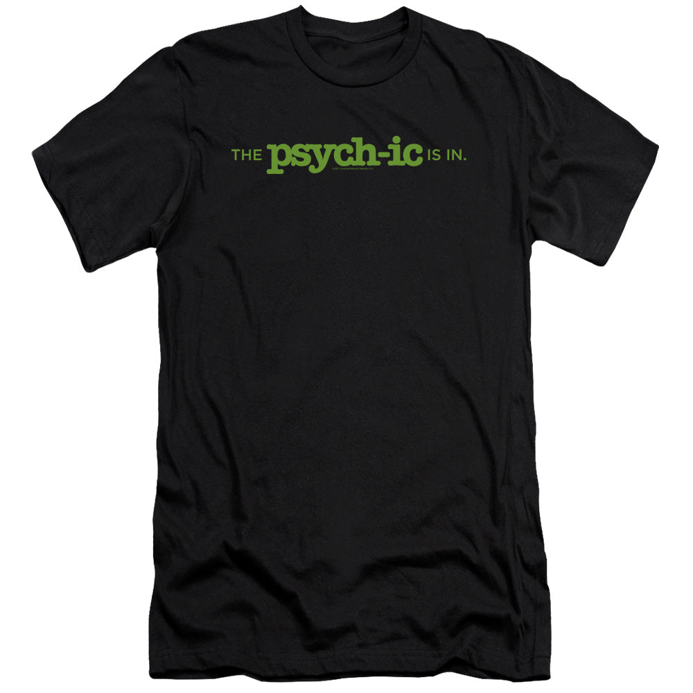 Psych - The Psychic Is In - Short Sleeve Adult 30/1 - Black T-shirt