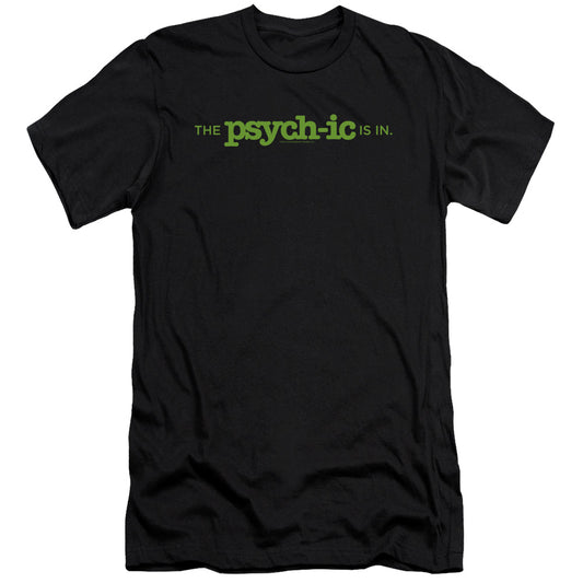 Psych - The Psychic Is In - Short Sleeve Adult 30/1 - Black T-shirt