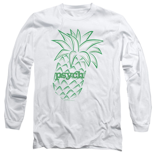 PSYCH PINEAPPLE - L/S ADULT 18/1 - WHITE T-Shirt