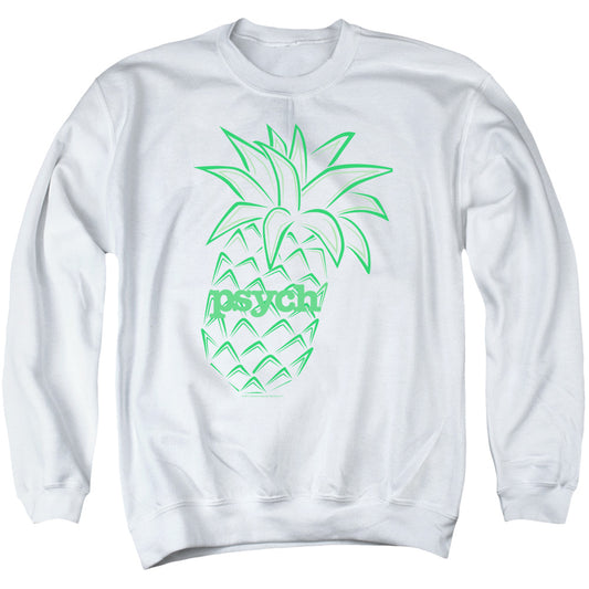 Psych - Pineapple - Adult Crewneck Sweatshirt - White