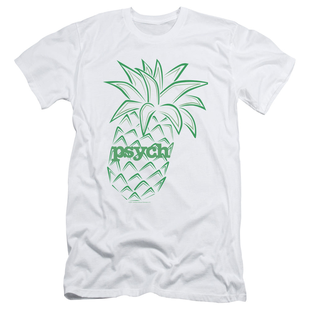 Psych - Pineapple - Short Sleeve Adult 30/1 - White T-shirt