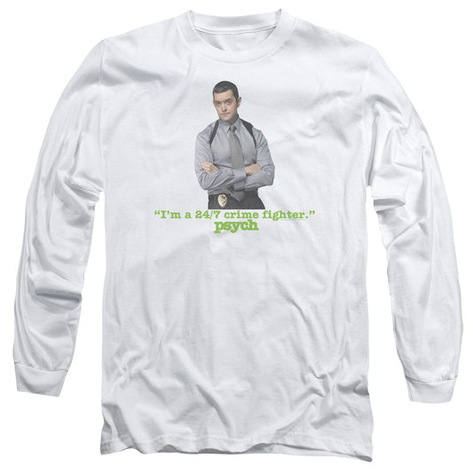 Psych - 247 - Long Sleeve Adult 18/1 - White T-shirt