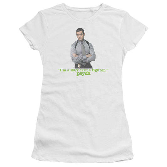 Psych - 247 - Short Sleeve Junior Sheer - White T-shirt