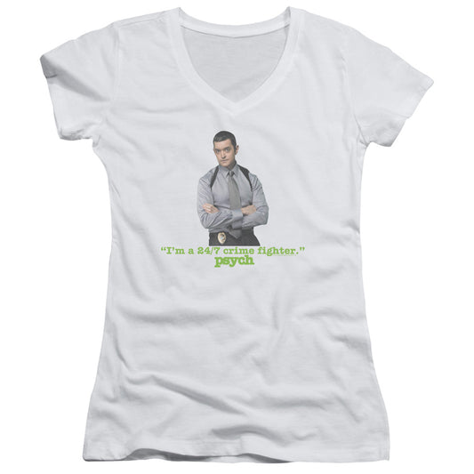 Psych - 247 - Junior V-neck - White