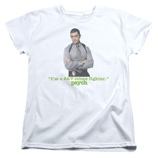 Psych - 247 - Short Sleeve Womens Tee - White T-shirt