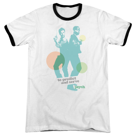 Psych Predict And Serve - Adult Ringer - White/black