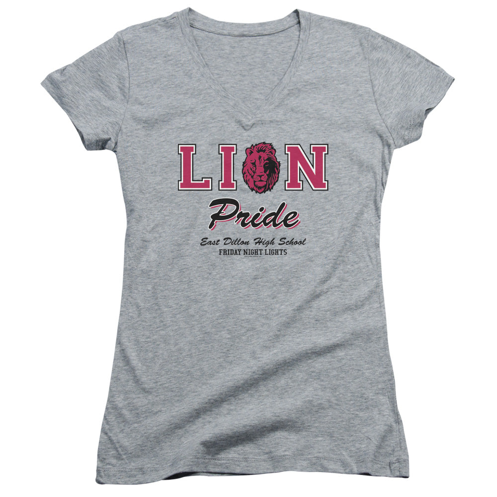 Friday Night Lights - Lions Pride - Junior V-neck - Athletic Heather