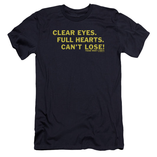 Friday Night Lights - Clear Eyes-premuim Canvas Adult Slim Fit 30/1 - Navy