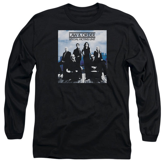 Law And Order Svu - Crew 13 - Long Sleeve Adult 18/1 - Black T-shirt
