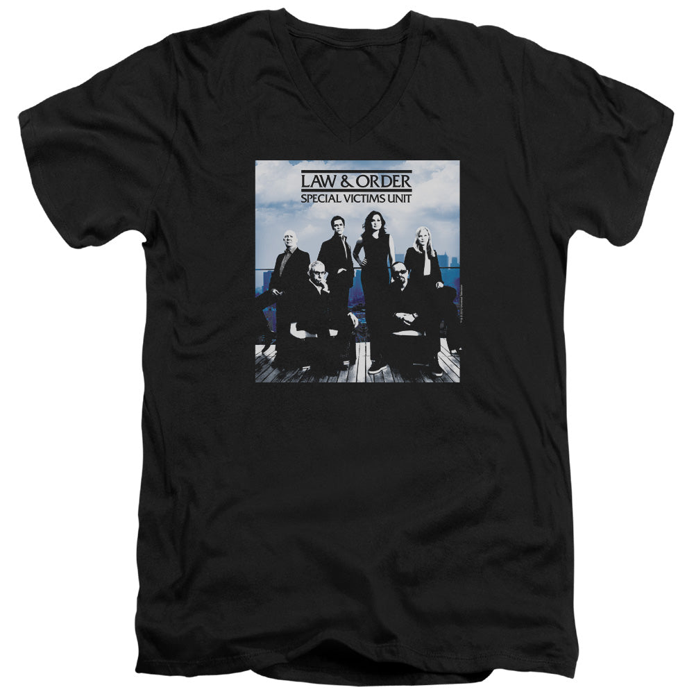 Law And Order Svu - Crew 13 - Short Sleeve Adult V-neck - Black T-shirt