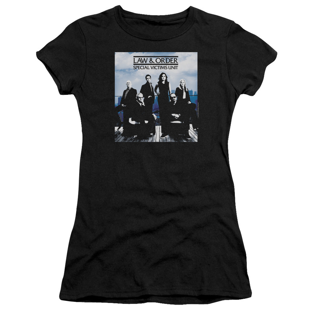 Law And Order Svu - Crew 13 - Short Sleeve Junior Sheer - Black T-shirt