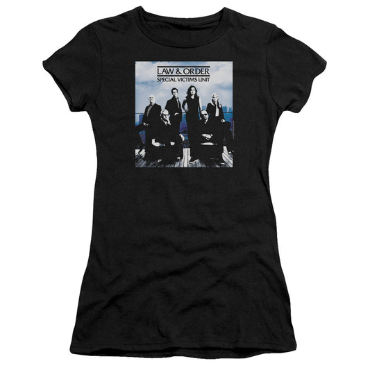 Law And Order Svu - Crew 13 - Short Sleeve Junior Sheer - Black T-shirt
