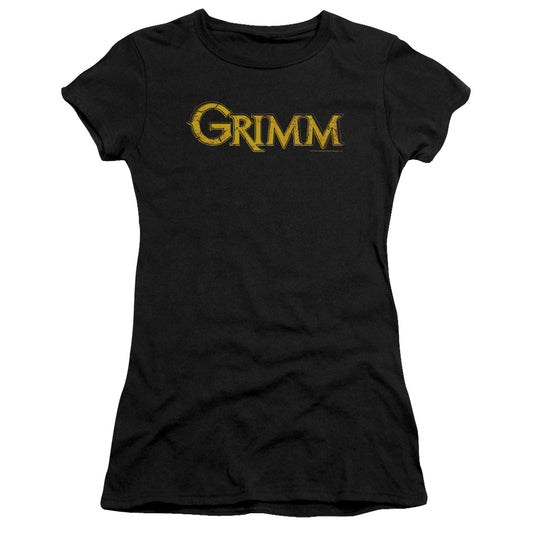 Grimm - Gold Logo - Short Sleeve Junior Sheer - Black T-shirt
