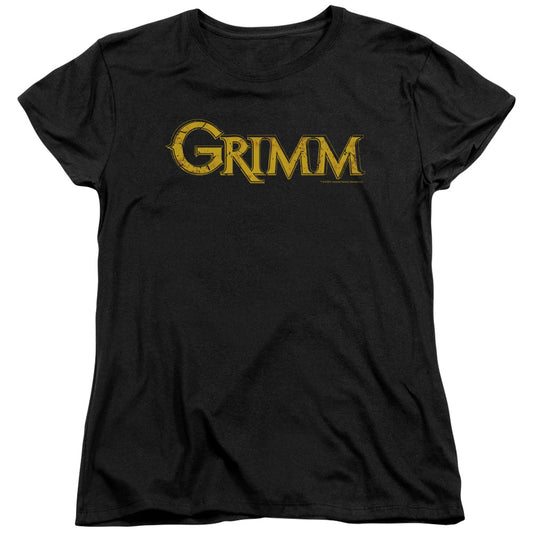 Grimm - Gold Logo - Short Sleeve Womens Tee - Black T-shirt