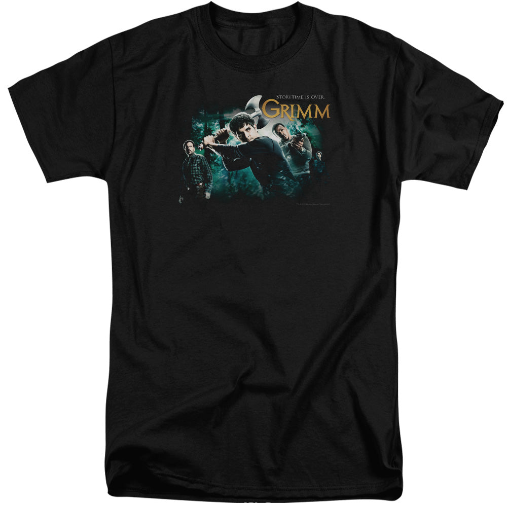 Grimm - Storytime Is Over - Short Sleeve Adult Tall - Black - Xl - Black T-shirt