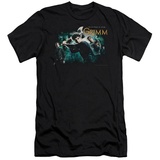 Grimm - Storytime Is Over - Short Sleeve Adult 30/1 - Black - Sm - Black T-shirt