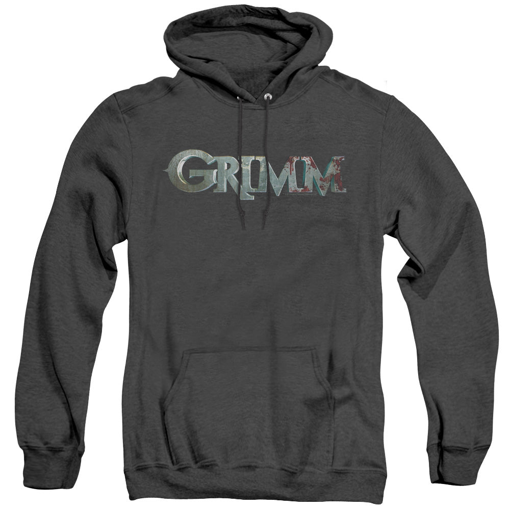 Grimm - Bloody Logo - Adult Heather Hoodie - Black