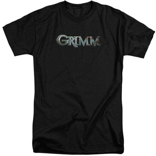 Grimm - Bloody Logo - Short Sleeve Adult Tall - Black - Xl - Black T-shirt