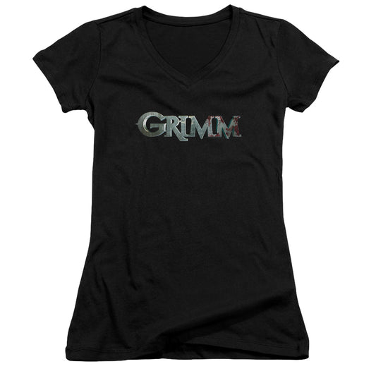 Grimm - Bloody Logo - Junior V-neck - Black - Sm - Black