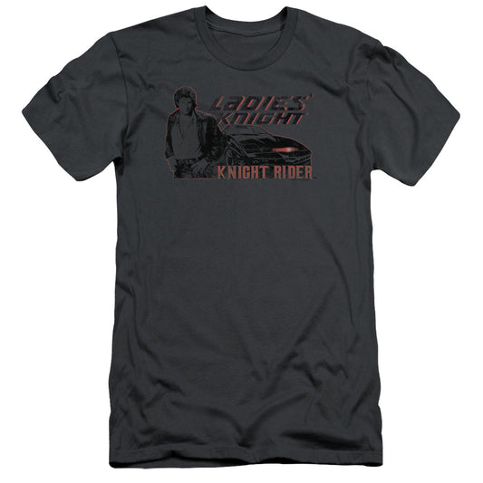 Knight Rider - Ladies Knight - Short Sleeve Adult 30/1 - Charcoal T-shirt