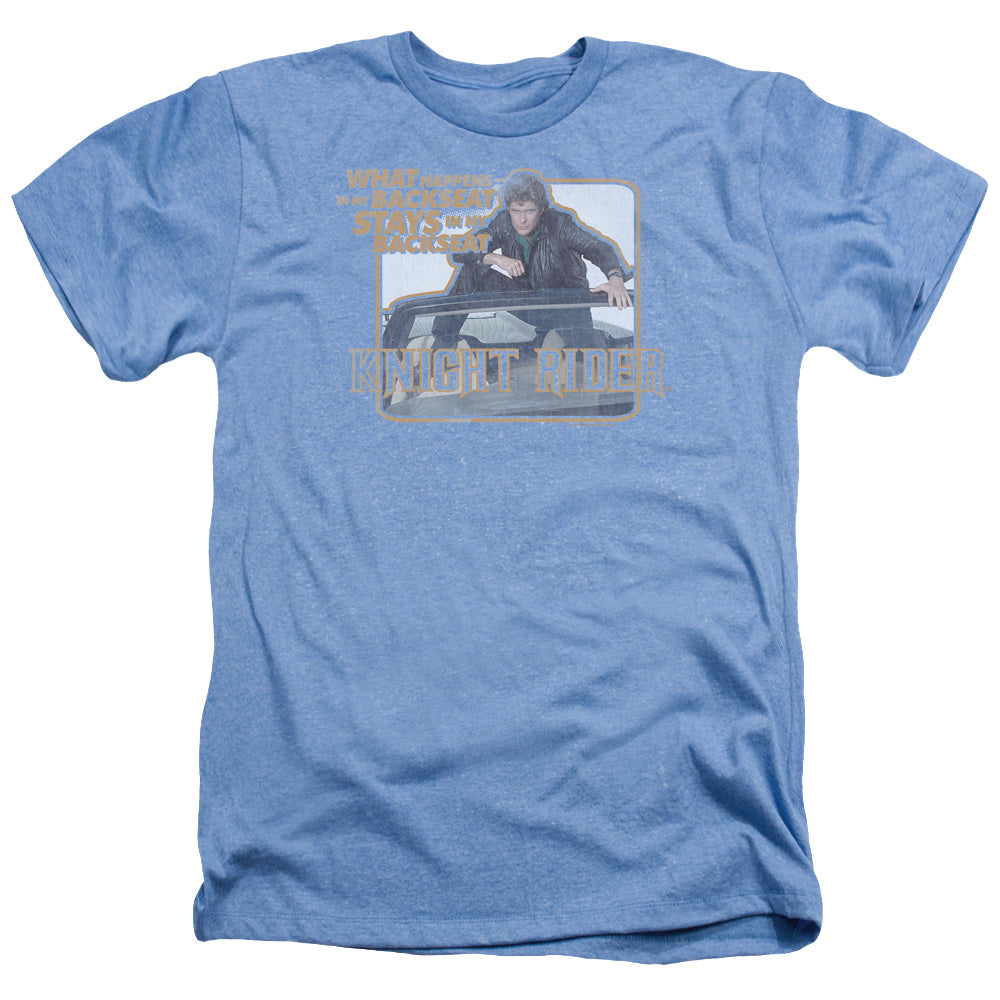 Knight Rider - Back Seat - Adult Heather - Light Blue