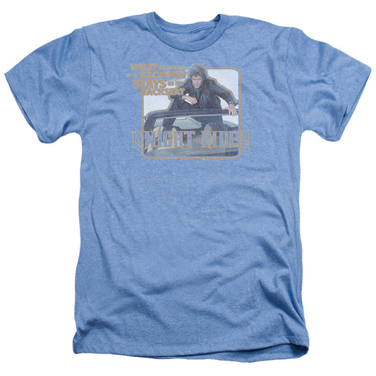 Knight Rider - Back Seat - Adult Heather - Light Blue