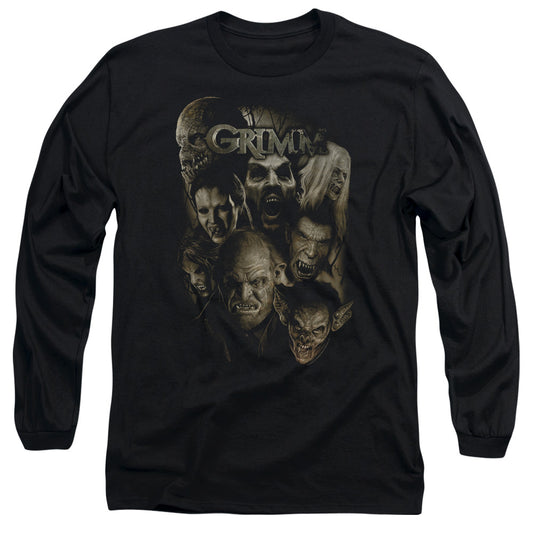Grimm - Wesen - Long Sleeve Adult 18/1 - Black - Sm - Black T-shirt