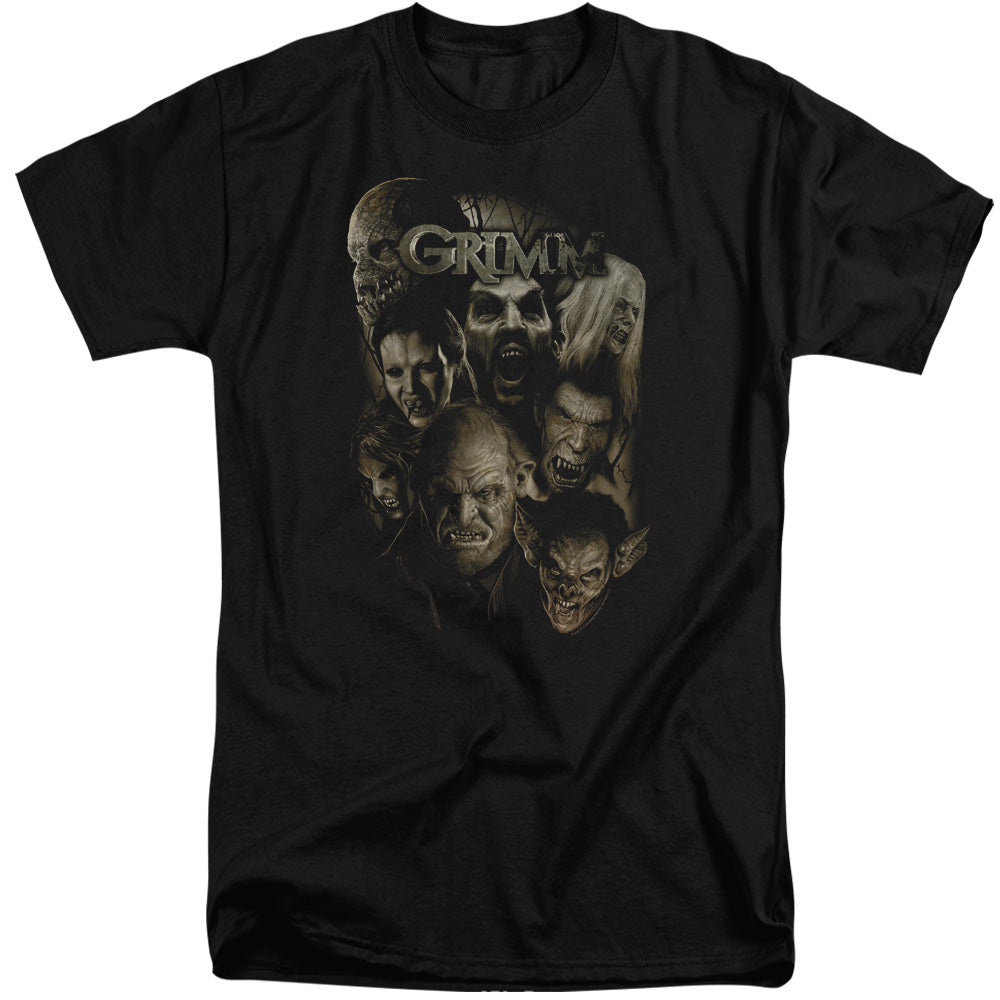 Grimm - Wesen - Short Sleeve Adult Tall - Black - Xl - Black T-shirt