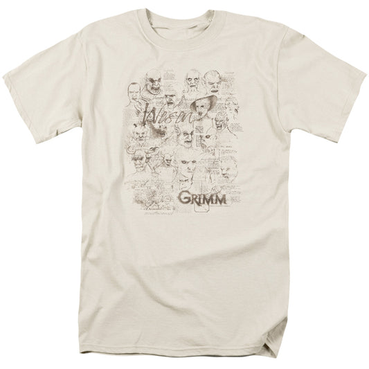 Grimm - Wesen Sketches - Short Sleeve Adult 18/1 - Cream T-shirt