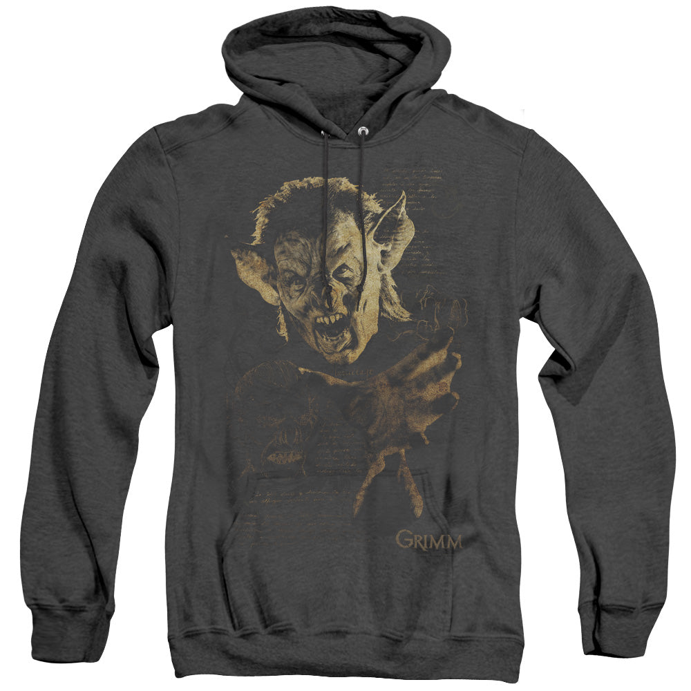 Grimm - Murcielago - Adult Heather Hoodie - Black