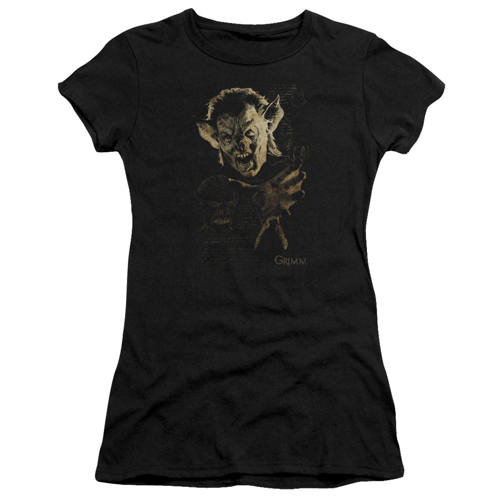 Grimm - Murcielago - Short Sleeve Junior Sheer - Black - Sm - Black T-shirt