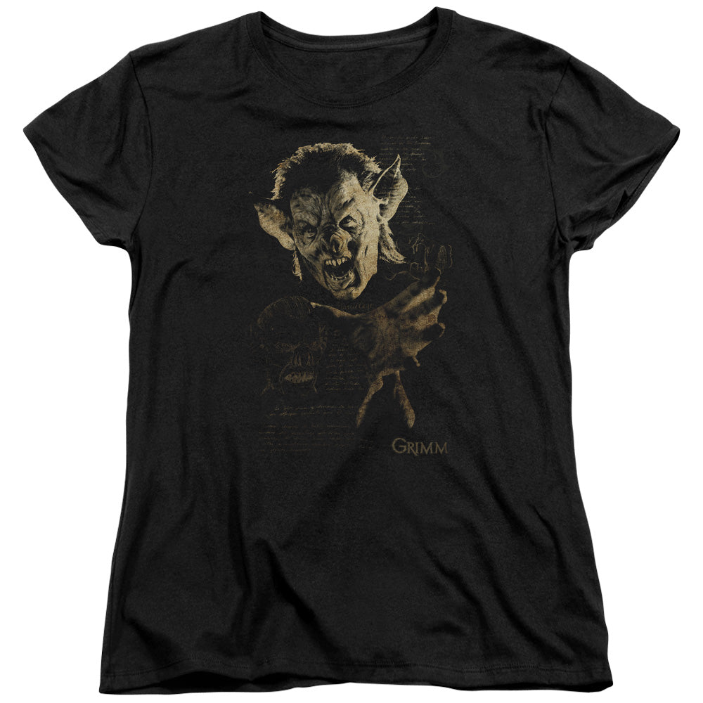 Grimm - Murcielago - Short Sleeve Womens Tee - Black - Sm - Black T-shirt