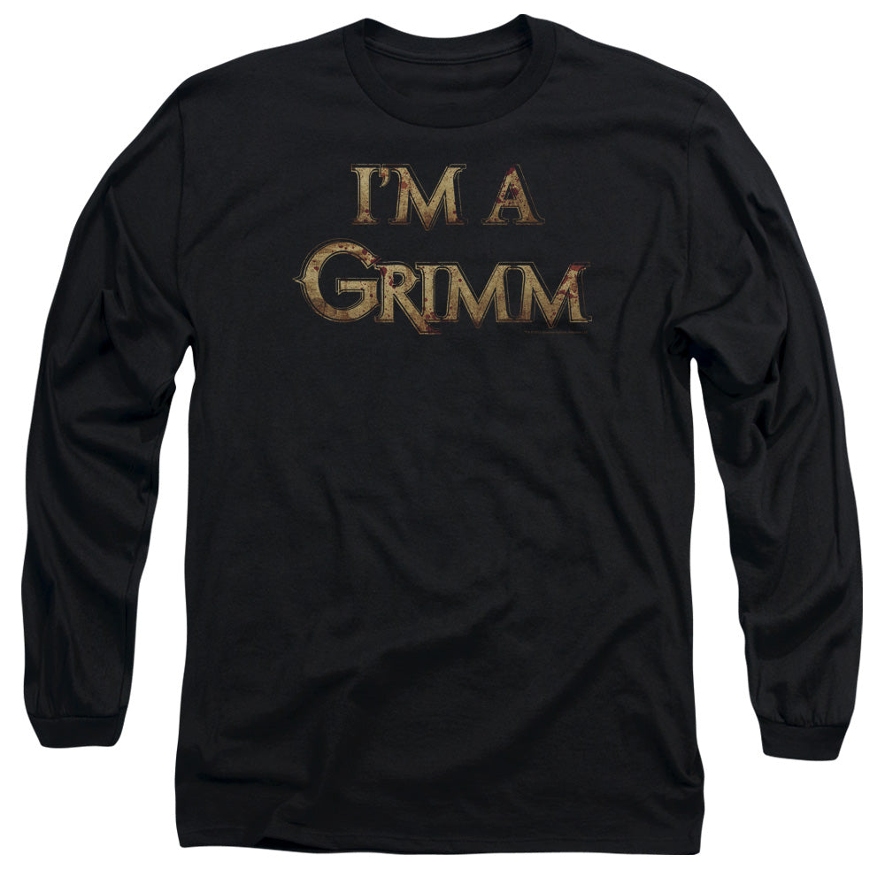 Grimm - Im A Grimm - Long Sleeve Adult 18/1 - Black - Sm - Black T-shirt