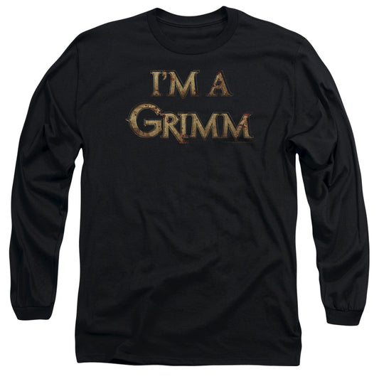 Grimm - Im A Grimm - Long Sleeve Adult 18/1 - Black - Sm - Black T-shirt