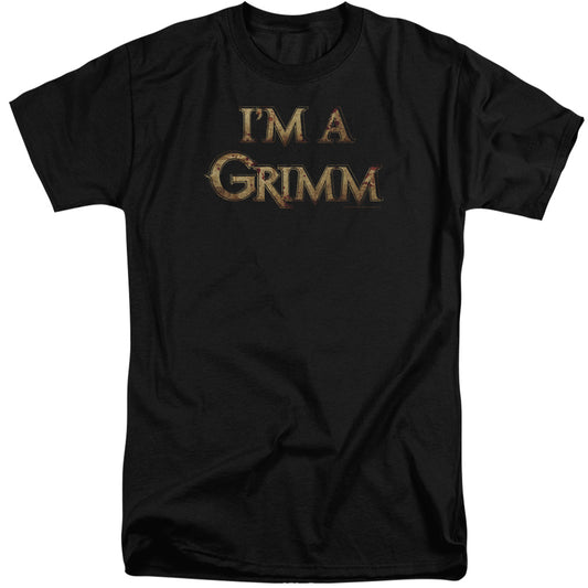 Grimm - Im A Grimm - Short Sleeve Adult Tall - Black - Xl - Black T-shirt
